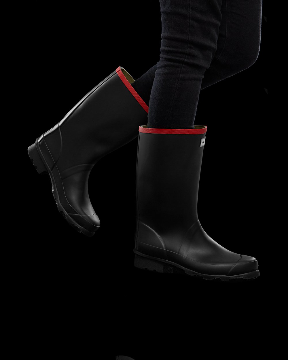Galochas Curtas Hunter Feminina Pretas - Argyll - 02DYUFJBH